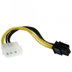 Resim Fujıtsu 4 Pin Molex 6 Pin Pcı-express Pcıe Ekran Kartı Güç Adaptörü 146-0069-000f 