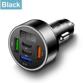 Resim Guseyee 100w 5 Port Araç Şarj Cihazı Pd Qc3.0 Usb C Hızlı Şarj İphone Uyumlu Samsung Xiaomi İçin Evrenseldiğer 