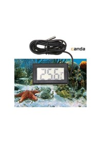 Resim Problu Dijital Mini Termometre Lcd Mutfak Kuluçka İç Dış Mekan 