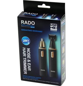 Resim Kare Gövde - Kapaklı 2 Başlık Burun-kulak-yanak Kıl Tüy Alma- Favori-ense Çizim Makinesi Usb Şarjlı Rd-3138 5256 