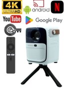 Resim LENSUN 4K Ultra HD Projektör Android İşlemcili Taşınabilir Multimedia Tabanlı Ev Ve Ofis Tipi 