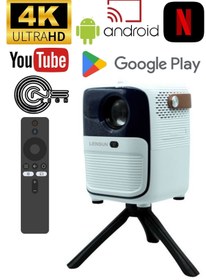 Resim LENSUN 4K Ultra HD Projektör Android İşlemcili Taşınabilir Multimedia Tabanlı Ev Ve Ofis Tipi 