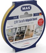 Resim MAS ÇİFT TARAFLI KÖPÜK BANT 12MM X 5M 2641 
