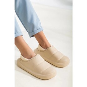 Resim Hyggers Siyah Içi Yünlü Panduf Su Geçirmez Rahat Son Moda Ev Ofis Terliği 