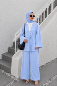 Resim bellura Önden Bağlamalı Kimono Takım 