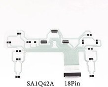 Resim Limentea Button Conductive Film for PS2 Controller SA1Q42A SA1Q43-A Ribbon Circuit Film Flex Cable,18Pin 19Pin Connector Port Replacement (SA1Q42A 18P) 