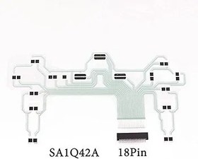 Resim Limentea Button Conductive Film for PS2 Controller SA1Q42A SA1Q43-A Ribbon Circuit Film Flex Cable,18Pin 19Pin Connector Port Replacement (SA1Q42A 18P) 
