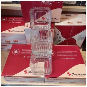 Resim Paşabahçe Elysia Kare Çok Amaçlı Kase Çerezlik 4 Lü 