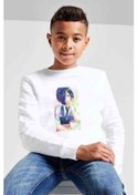 Resim Anime Tokyo Ghoul Anteiku Baskılı Unisex Çocuk Beyaz Sweatshirt (534763347) Beyaz 