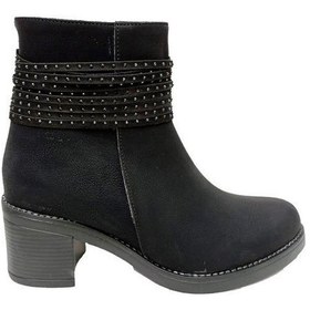 Resim Erbay 611 Yağlı Deri Trend Fashion Kadın Bot Siyah 