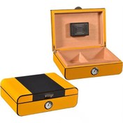 Resim Falconetti Karbon Fiber Desen Humidor Puro Kutusu rc41 Falconetti