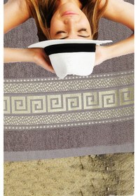 Resim Mira Home %100 Pamuk Unisex Banyo Hamam Havlusu Myra 70x140 Cm Kahverengi 