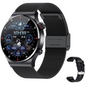 Resim Geeroyoo JZR-GY Qw33 1.28" Ip67 Bluetooth 5.1 Spor Takipçi Android İos Siyah Akıllı Saat (İthalatçı Garantili) 