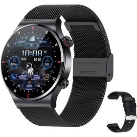 Resim Geeroyoo JZR-GY Qw33 1.28" Ip67 Bluetooth 5.1 Spor Takipçi Android İos Siyah Akıllı Saat (İthalatçı Garantili) 