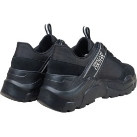 Resim Versace Erkek Kalın Kauçuk Tabanlı Kontrast Detaylı Siyah Sneaker 78YA3SC2ZSC53-899 