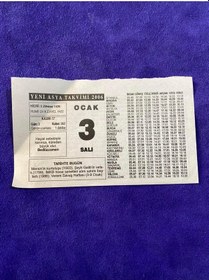 Resim 3 Ocak 2006 Takvim Yaprağı - Nostalji Koleksiyonluk Takvim Yaprağı B 