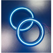 Resim Woodhub Peteksiz Buzmavi Neon Işıklı 20CM Midrange ve Hoparlör Kapağı 1takım 2ADET Hoparlörünüz Görünür 