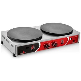 Resim Işıkgaz 2178-g Pleyt Krep Makinesi, İkili, 40 Cm, Doğalgazlı, Inox 