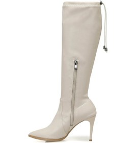 Resim Butigo Enjoy 3pr Bej Kadın Topuklu Çizme 000000000101740933 Bej 