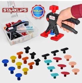 Resim Boyasiz Göçük Düzeltme Set Çanta Pensesi Renkli + 24 Adet Pdr Göç 110877704 