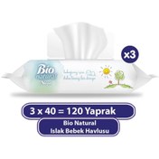 Resim Nessiworld Sleepy Bio Natural Islak Havlu Mendil 3x40 120 Yaprak 