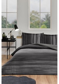 Resim Özdilek Ranforce -notte Antrasit- Çift Kişilik Nevresim Takımı Antrasit 