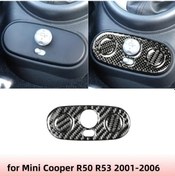 Resim Hightower Mini Cooper R50 R53 2002-2004 Konsol Kapağı Siyah Karbon Fiber Sticker Kaliteli Yapışkan 