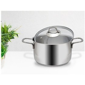 Resim Gülsan Mega Inox Derin Çelik Tencere 24 CM 