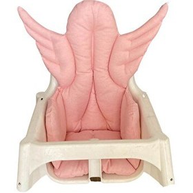 Resim Pamuk Atölyesi Antilop Melek Kanatlı Küçük Mama Sandalyesi Minderi - Pembe 