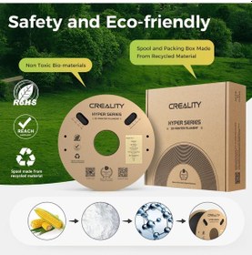 Resim Creality Resmi Hyper Pla Filament Siyah 4kg, Yüksek Hızlı Baskı İçin 3d Yazıcı Filamenti, Dayanıklı Ve Dirençli, Pürüzsüz, Çıkıntı Performansı Boyutsal Doğruluk +/-0,03 Mm, 4 Rulo 