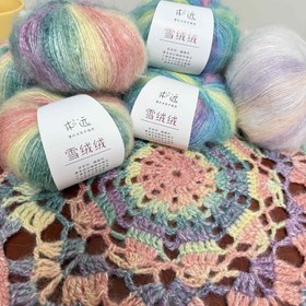 Resim 10 Adet (250g/8.82oz Her Biri) Çok Renkli Kendinden Boyanabilir Gökkuşağı Gradyanı İplik - Pastel ve Canlı Tonlar Örgü, Tığ İşi, Dokuma İçin - DIY El Yapımı Kıyafetler, Kazaklar, Şapkalar, Atkılar - Tüm Beceri Seviyeleri (Başlangıç Dostu) 