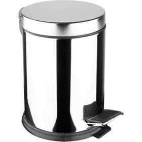 Resim Paslanmaz Çelik Pedallı Çöp Kovası 5 Litre, Mutfak, Banyo ve Ofis Için Ideal Seçim 