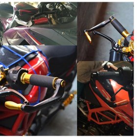 Resim Manet Koruma Motosiklet Gidon Manet Koruyucu Sari 