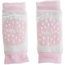 Resim Babyjem Örgü Emekleme Dizliği Pembe 