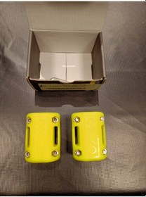 Resim Motosiklet Koruma Demiri Takozu Gecko Universal Yuvarlak 65 Mm 2 Li Reflektif Sarı 