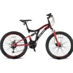 Resim Geroni Hunter - 26" Mtb - 21 Vites - M. Disk - Siyah-Kırmızı/beyaz 