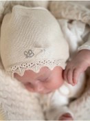 Resim Sabi Sarabara Yenidoğan Bebekler İçin Başlık Ve Bornoz 82371536 Bej 