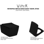 Resim Vitra Metropole Rim-Ex Asma Klozet ve Slim Soft Kapak Takımı. Si 