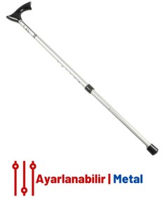 Resim Yükseklik Ayarlanabilir Metal Baston 