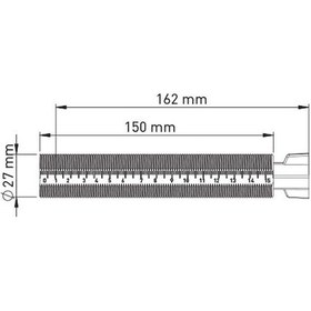 Resim Ankastre Ara Kesme Valfi 20 Mm Artı Model Uzun Gövde Krom 