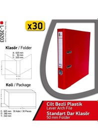 Resim Laçin Klasör Kırmızı Dar 30 Adet 1 Koli 