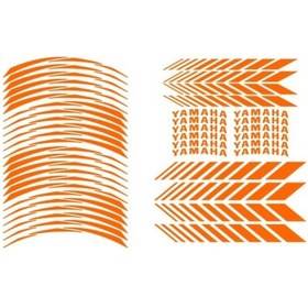 Resim Florasan Turuncu Yamaha Uyumlu Racing Şerit 