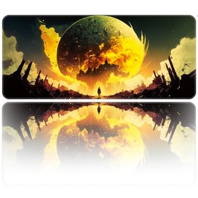 Resim Helixsun Mouse Pad Büyük Boy Gaming Oyuncu XXL 90 x 40 CM Yellow-Moon 