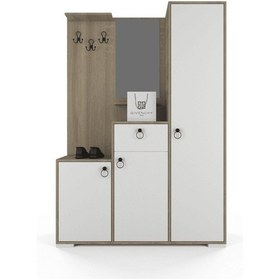 Resim Lavia Portmanto - Sonoma Meşe - Beyaz 