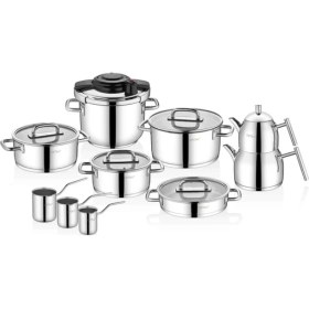 Resim Arow TR-4345 Apollo 16 Parça Çelik Çeyiz Seti 