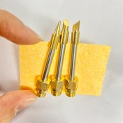 Resim 3 adet 510 Arayüz Lehimleme Kafası Mini Taşınabilir Lehimleme İpucu 15W Lehimleme İpucu Rework Aksesuarları Aracı Parçaları Bıçak İpucu/At nalı Şekli/Uçlu İpucu 