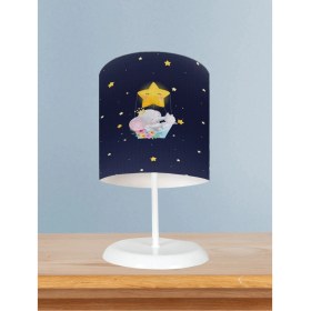 Resim Bebek ve Çocuk Odası Sevimli Hayvanlar Desenli Abajur 