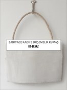 Resim B'Dekor Babyface Yarı Parlak Kadife Koltuk, Berjer, Kırlent Ve Mobilya Için Döşemelik Kumaşları-beyaz 
