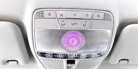 Resim Mercedes W205 C Serisi Uyumlu 3 Renk Tavan Ambiyans Ve Hoparlör Set (2 Hoparlör İçerir) 