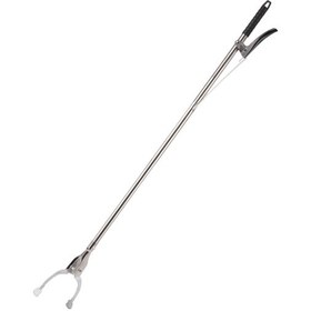 Resim Grabber Reacher Aracı Çöp Kelepçesi 92cm Paslanmaz Çelik Ulaşan Yardım Çöp Pençesi Uygun Toplama Aracı 
